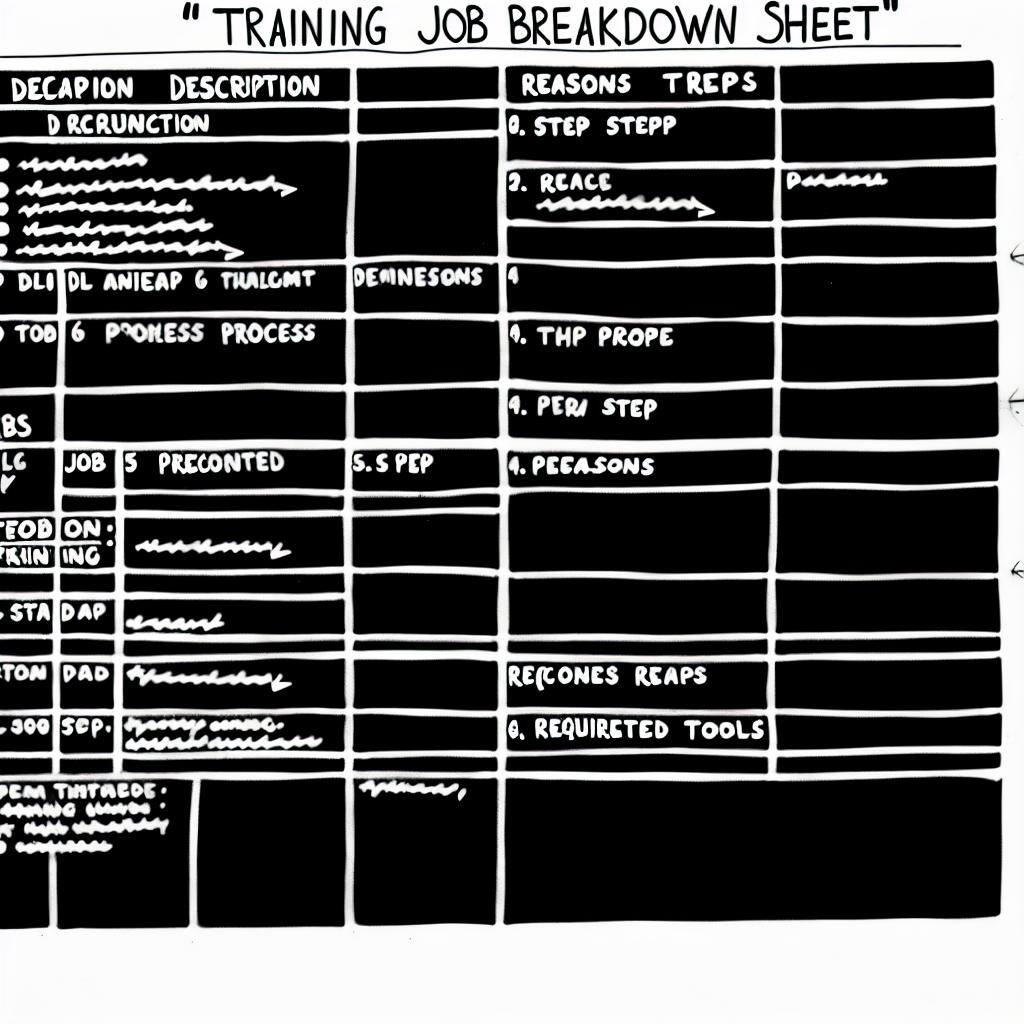 TWI TRaining Job Breakdown Sheet